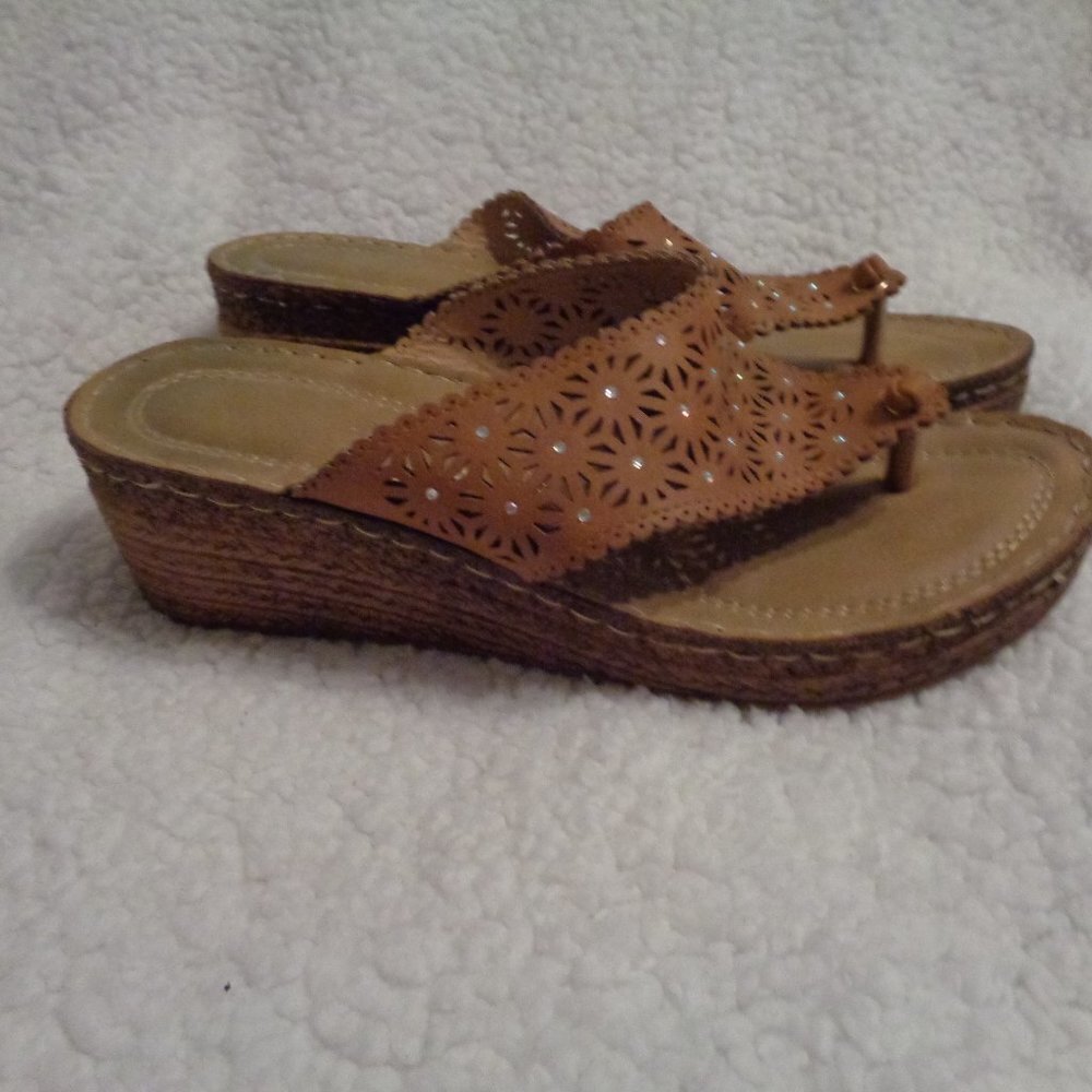 GC Good Choice Women's Wedge Sandals Size 8 - Picture 6 of 11